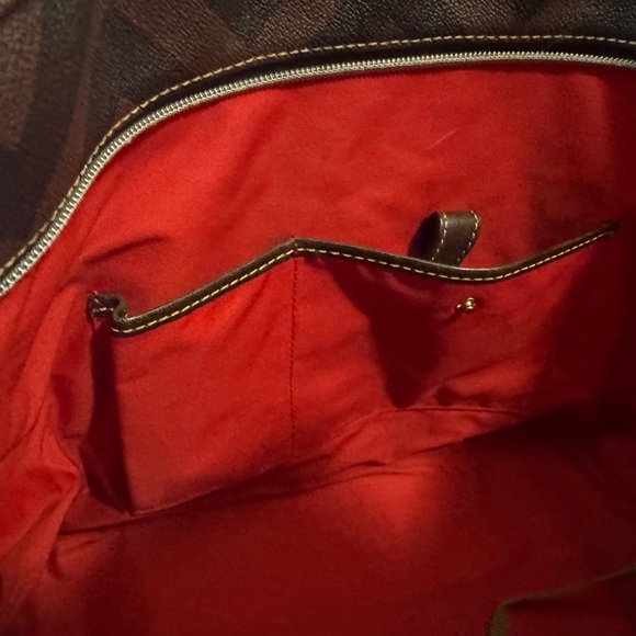 Dooney & Bourke Brown Chevron Tote - Picture 12 of 13